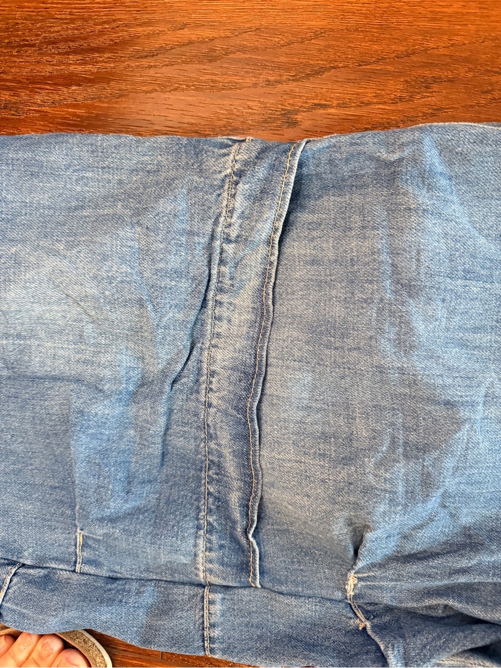 We The Free Light Blue Wide-Leg Jeans snack pockets! - Picture 3 of 7